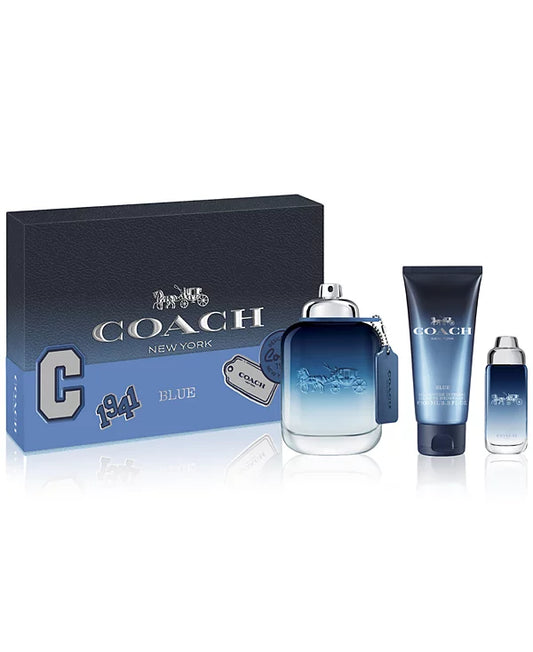 COACH Men's 3-Pc. Blue Eau de Toilette 3.3 Gift Set